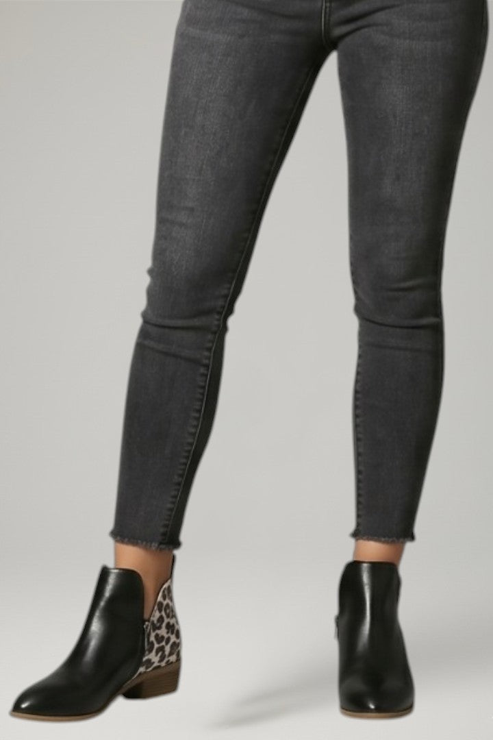 Ursula | Bottes en cuir à fermeture zippée latérale et talon bas