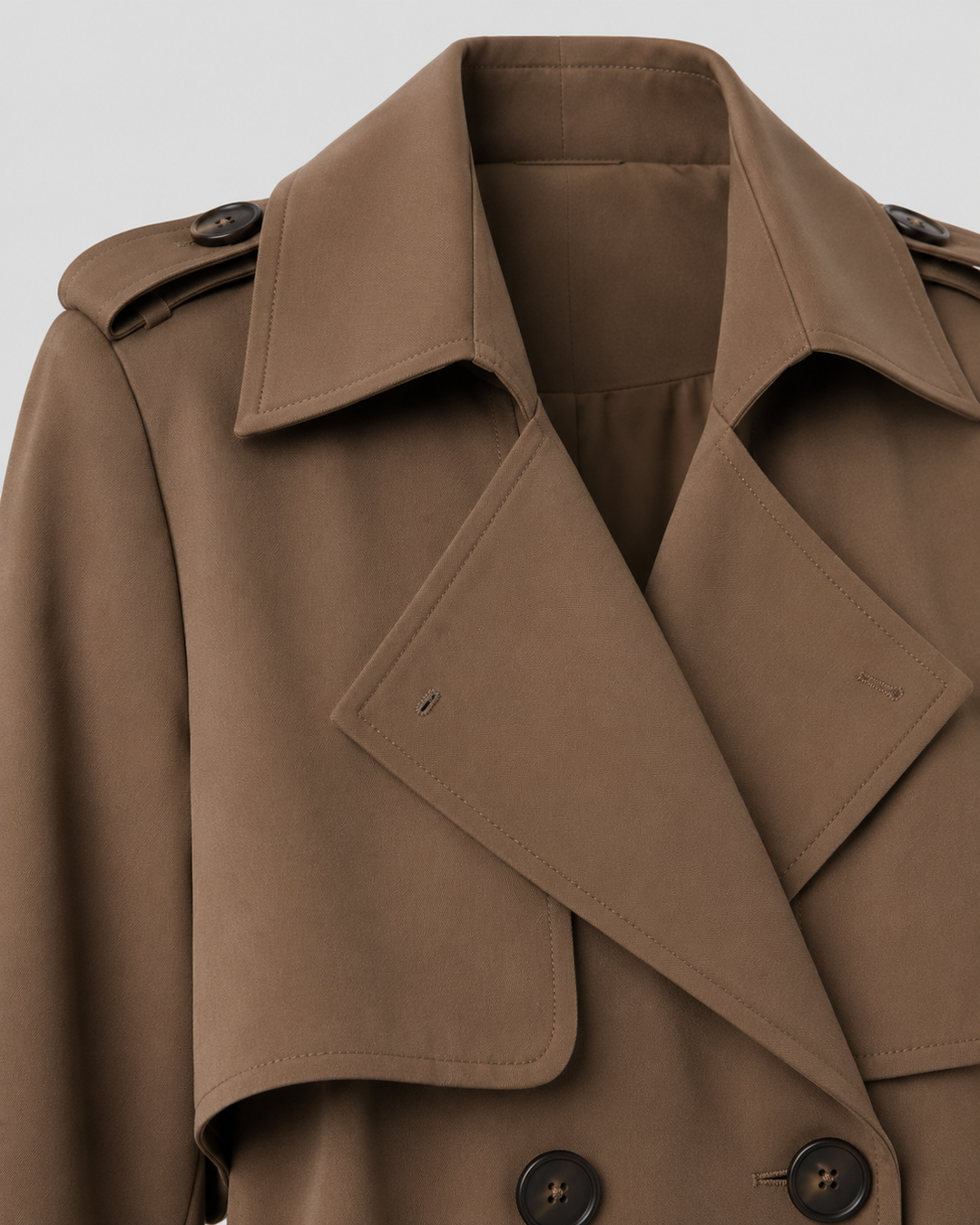 CLOTILDE | TRENCH LONG CEINTURÉ CROISÉ