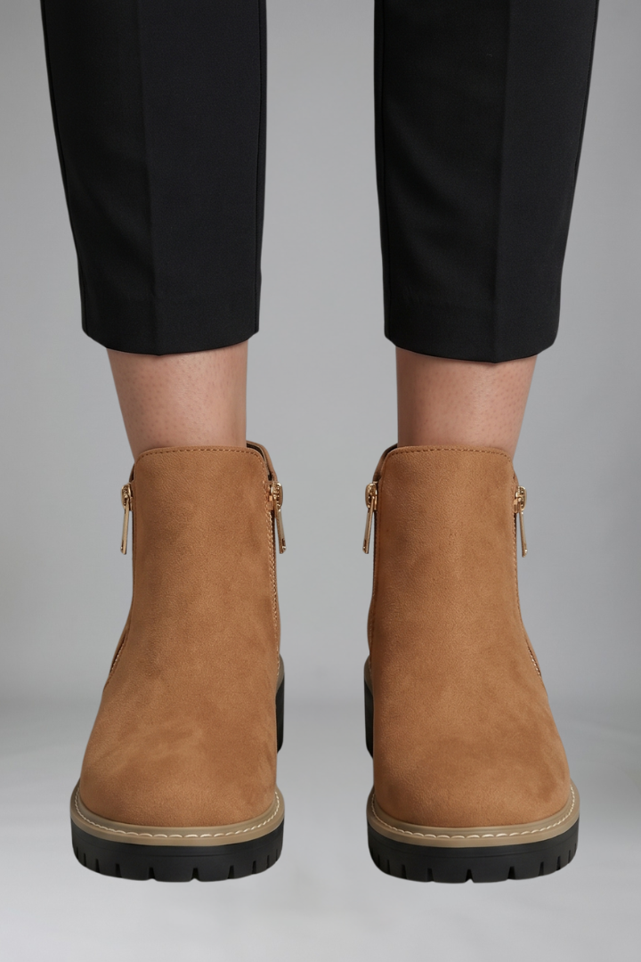 Adriana | Bottines orthopédiques zippées sur le côté pour l’automne