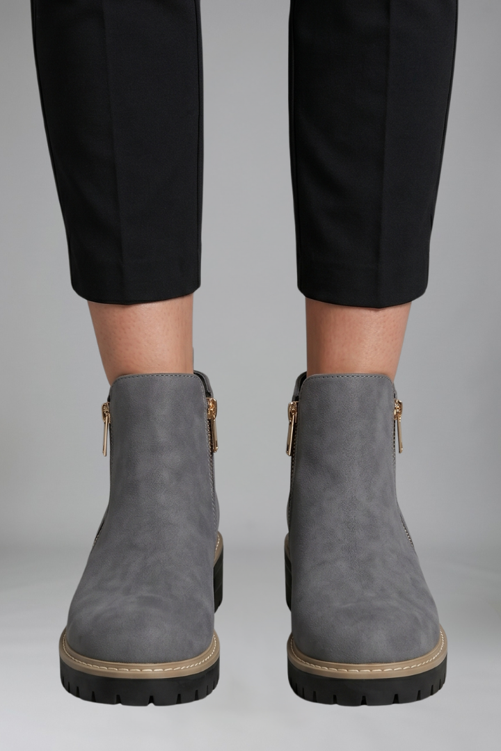 Adriana | Bottines orthopédiques zippées sur le côté pour l’automne