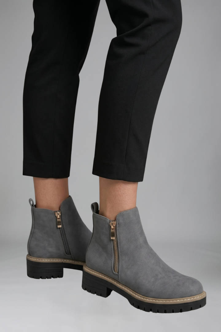 Adriana | Bottines orthopédiques zippées sur le côté pour l’automne