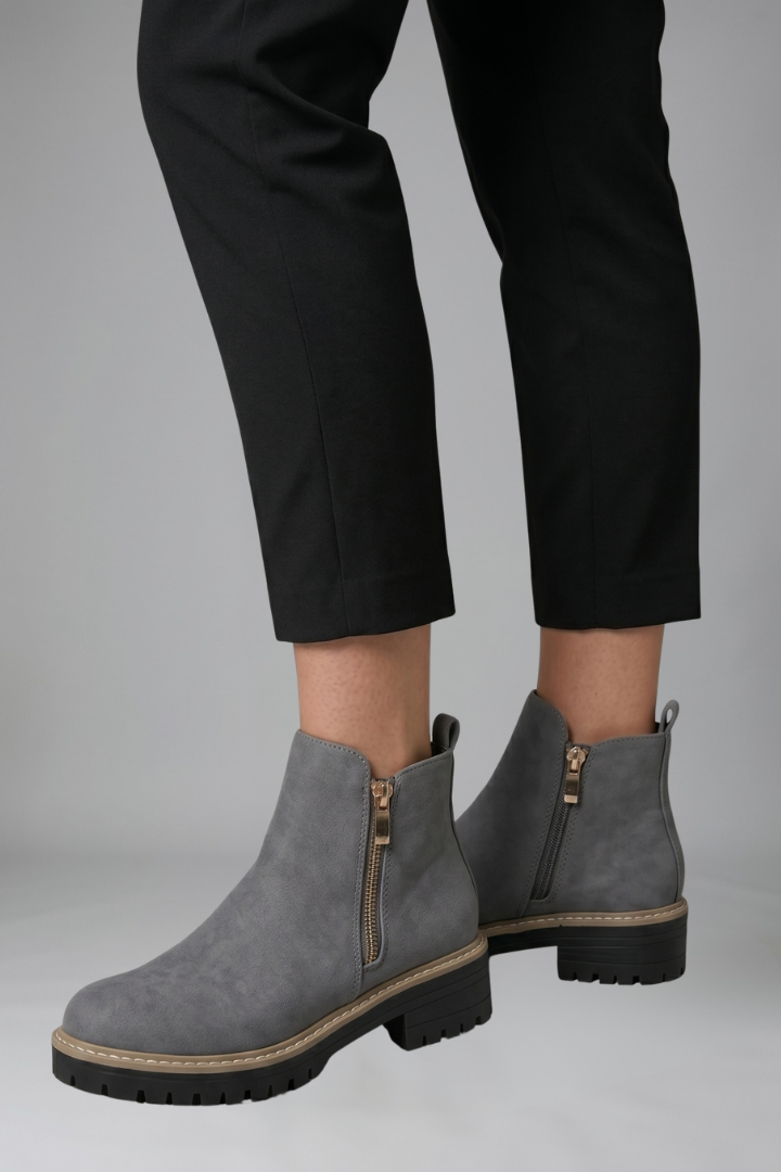 Adriana | Bottines orthopédiques zippées sur le côté pour l’automne