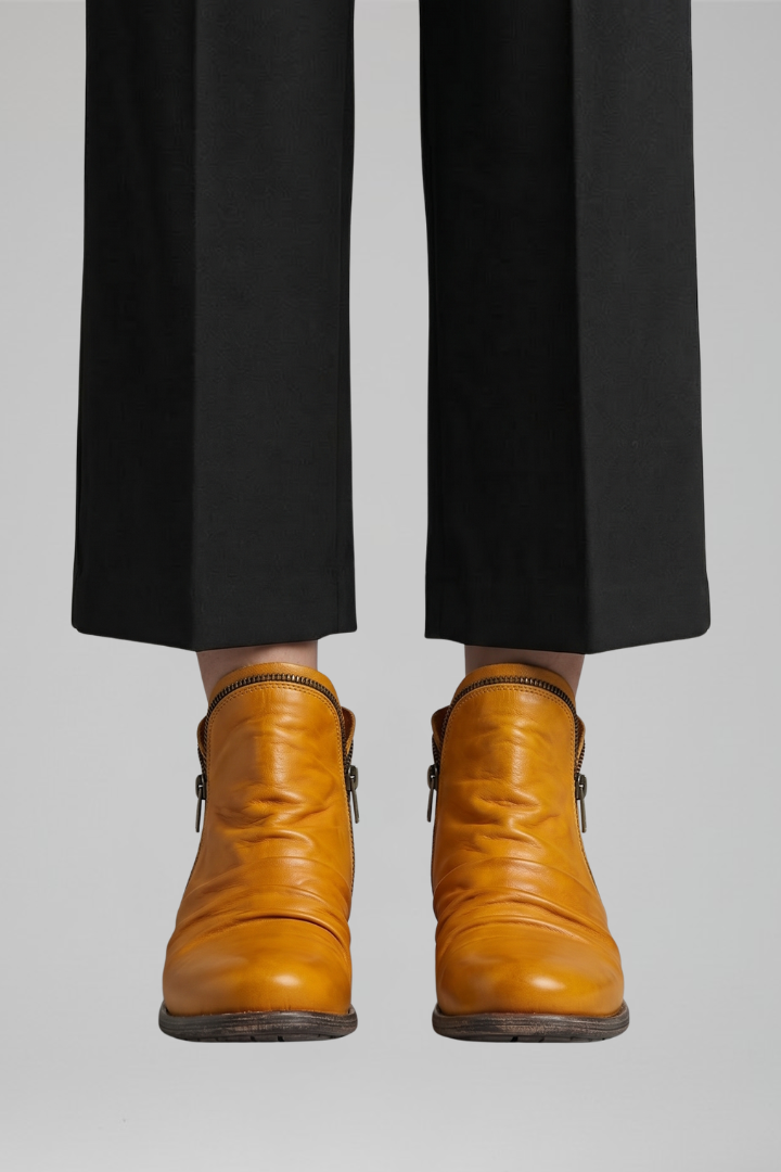 Delphine | Bottines orthopédiques zippées sur le côté pour un confort toute la journée