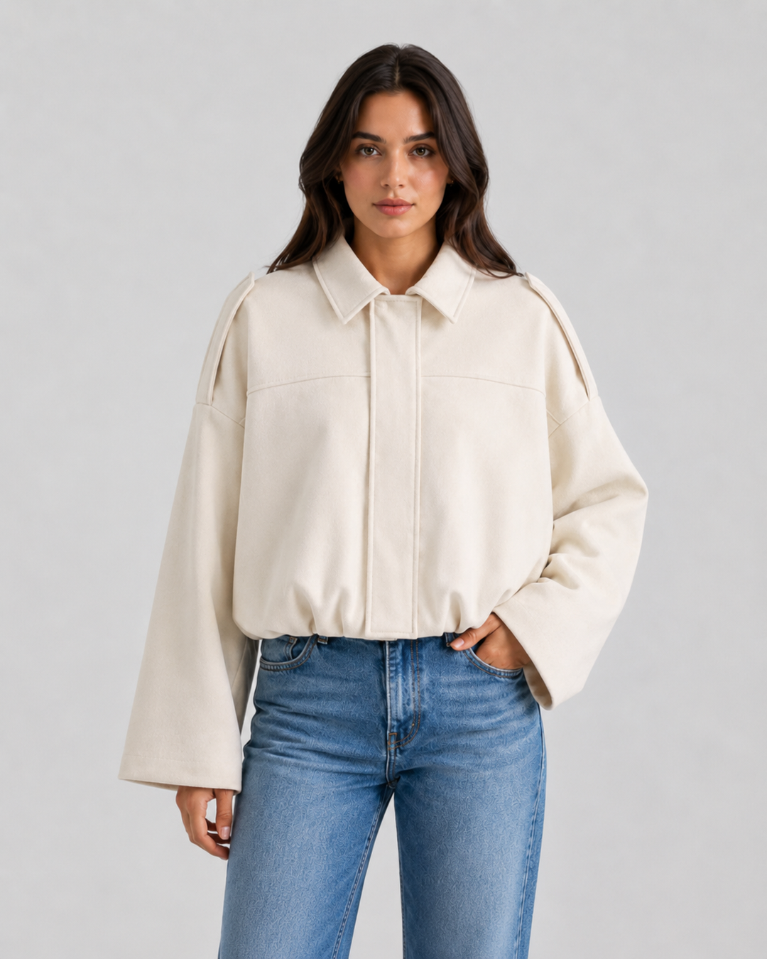 FRANCE | VESTE EN SIMILICUIR COURTE