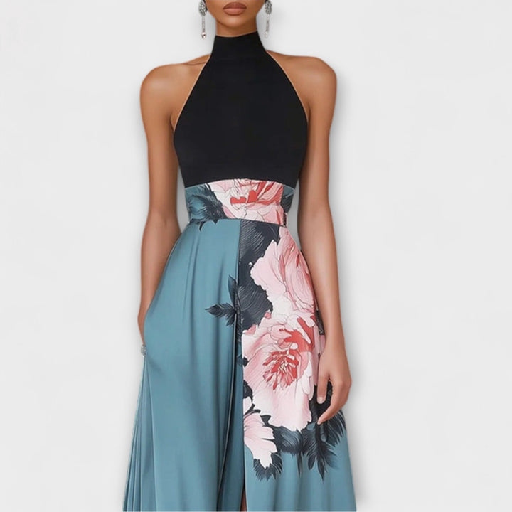 Natalie - Robe maxi florale trapèze