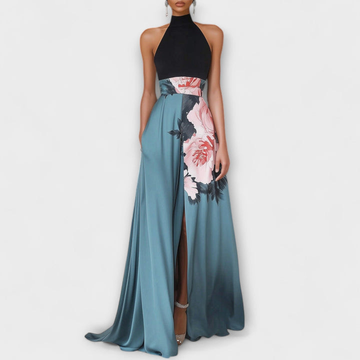 Natalie - Robe maxi florale trapèze