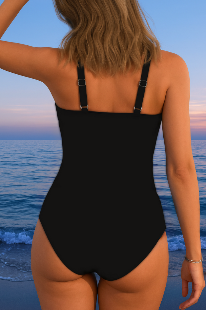 Maillot de bain portefeuille luxueux à imprimé coloré