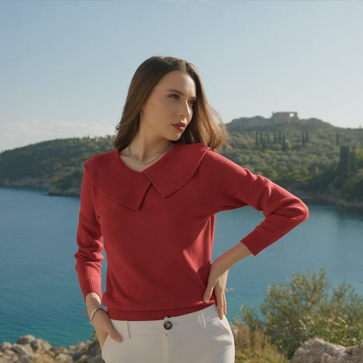 NIKOLETA | PULL CHAUD COL DOUX