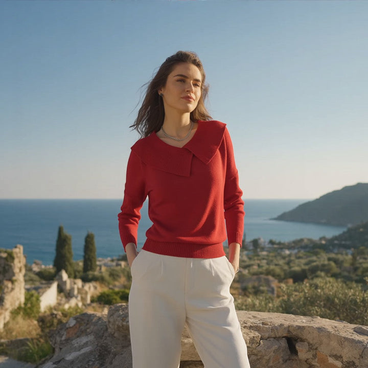 NIKOLETA | PULL CHAUD COL DOUX