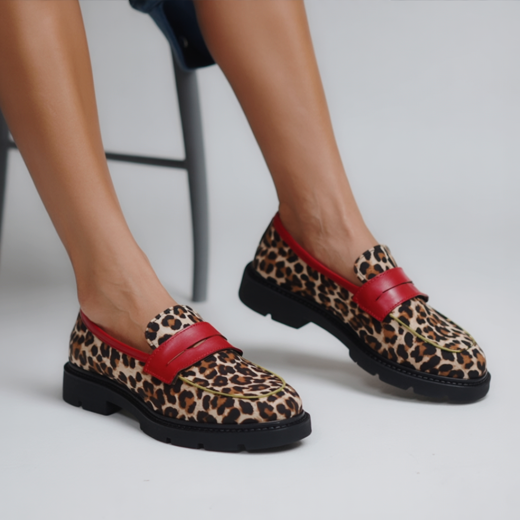 MARIANNE | MOCASSINS LÉOPARD SUÈDE