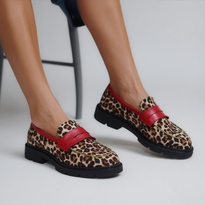 MARIANNE | MOCASSINS LÉOPARD SUÈDE