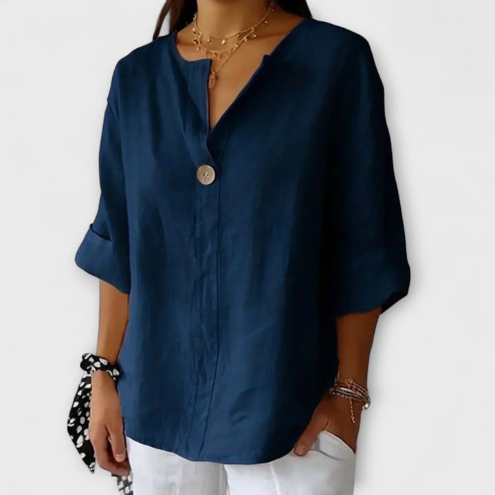 Nicole - Blouse stylée à col en V