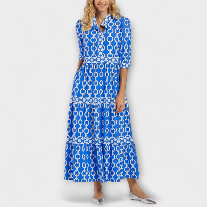 Juliette - Robe midi à motif de chaînes