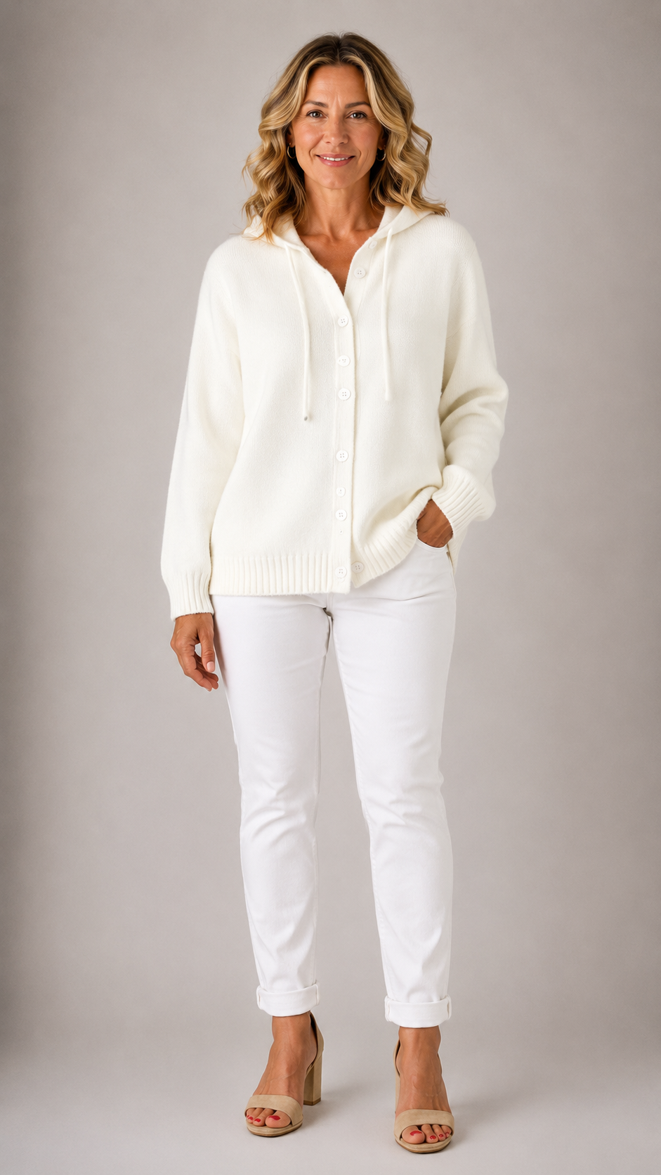 BELLA | CARDIGAN TRICOTÉ À CAPUCHE
