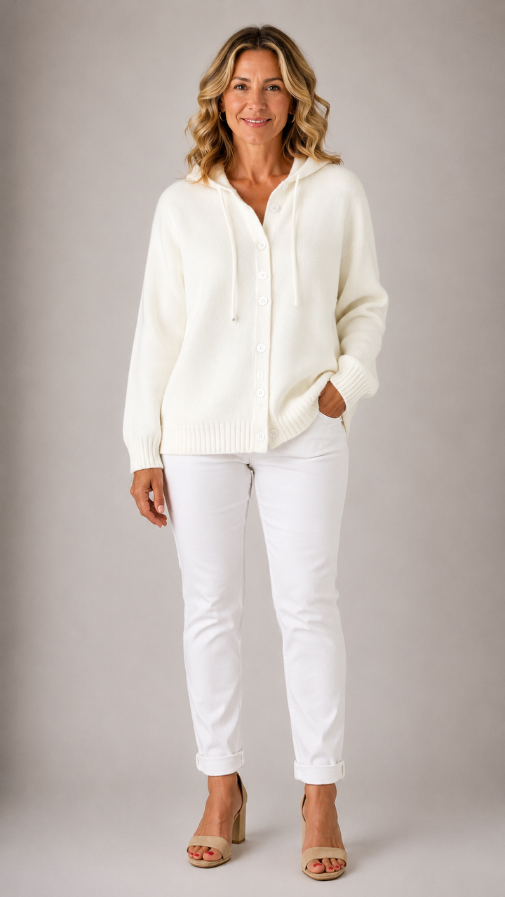 BELLA | CARDIGAN TRICOTÉ À CAPUCHE