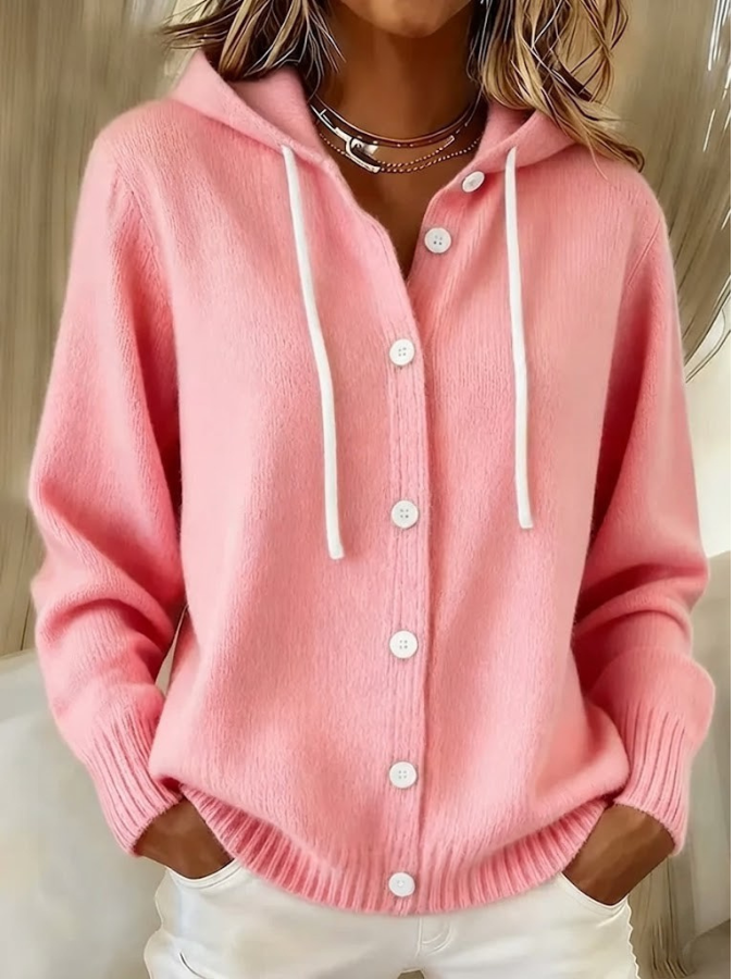 BELLA | CARDIGAN TRICOTÉ À CAPUCHE