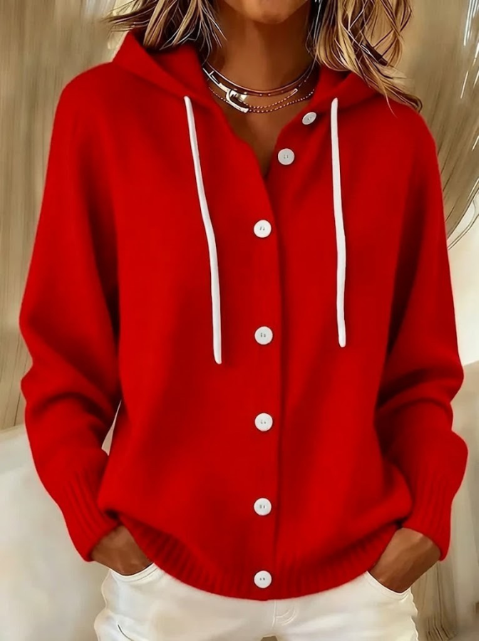 BELLA | CARDIGAN TRICOTÉ À CAPUCHE