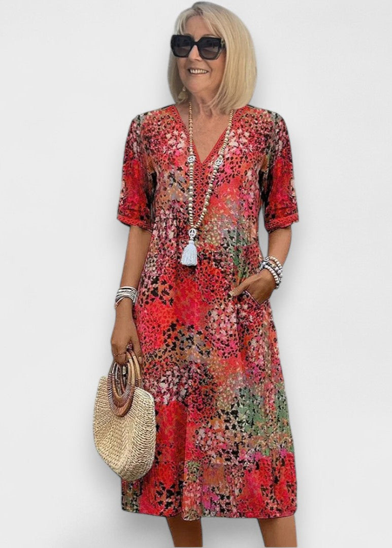 Lia - Robe midi pour femme