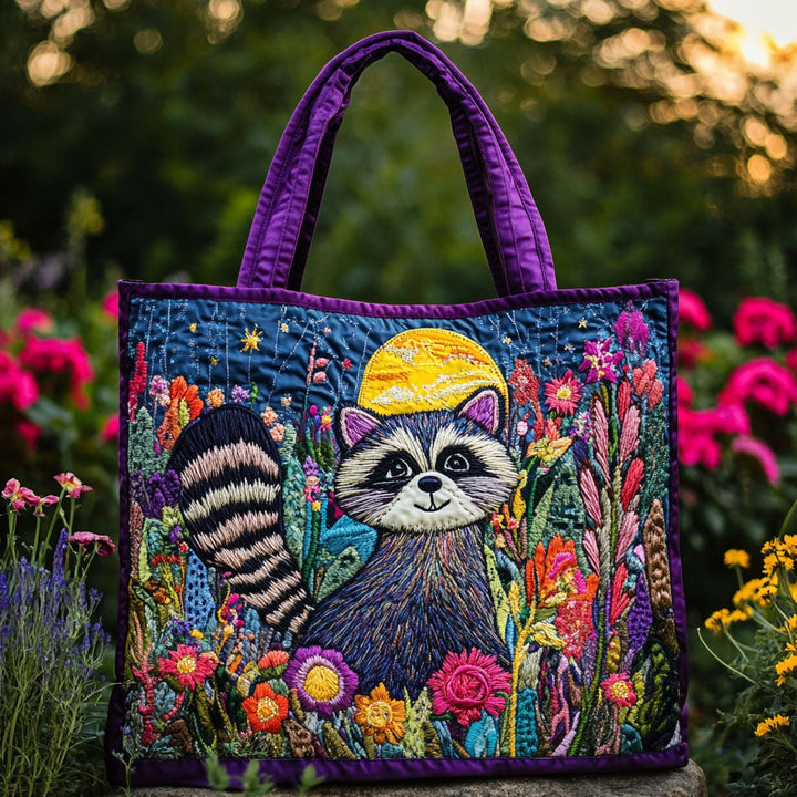 SAC MATELASSÉ | RATON LAVEUR FLORAL DE NUIT