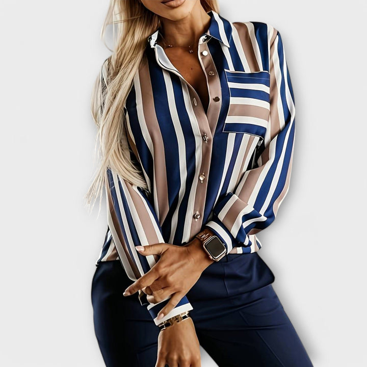 Emily - Blouse décontractée et sereine à rayures