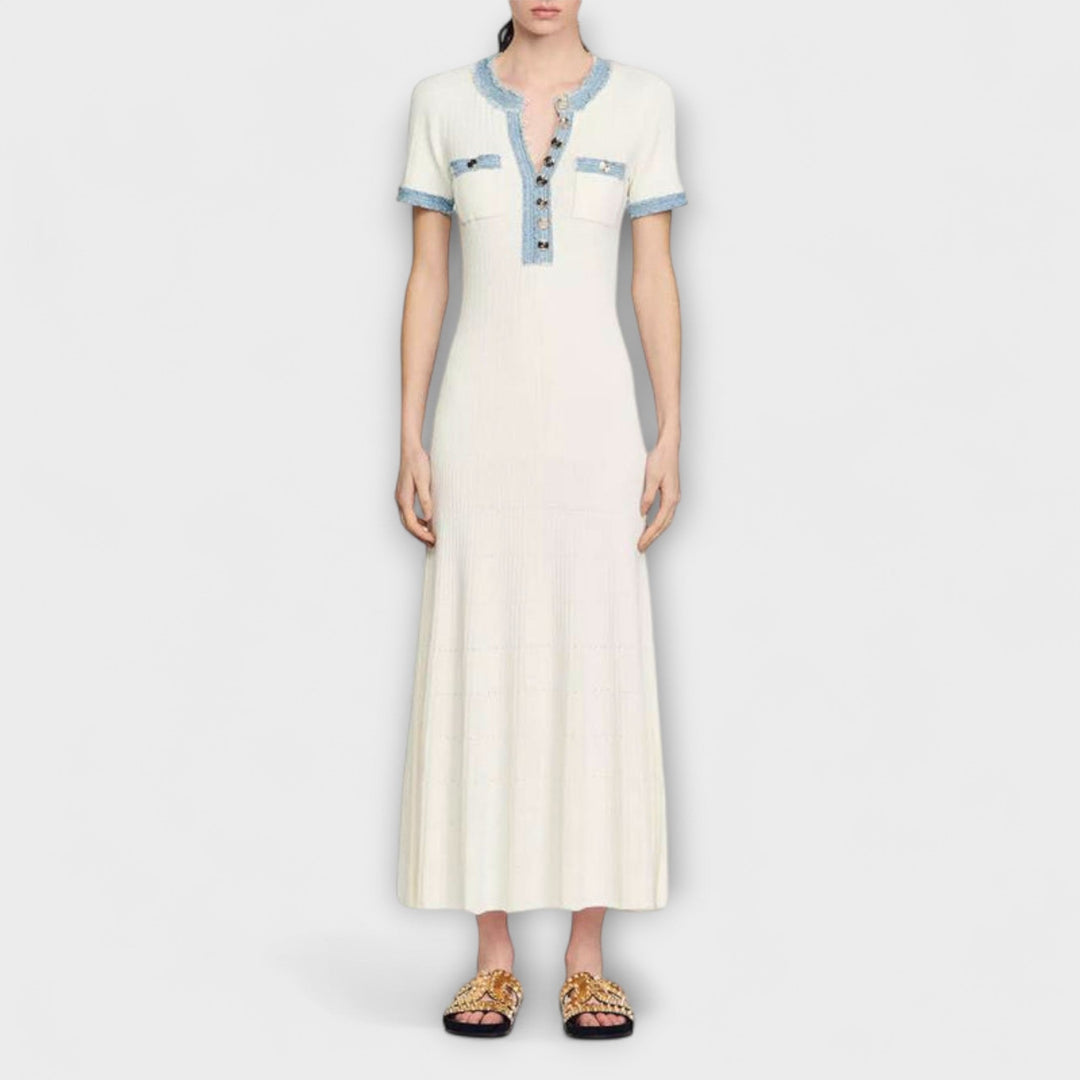 Alecia | Robe maxi texturée