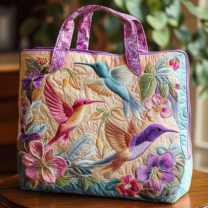 SAC MATELASSÉ | COLIBRI FLEURI