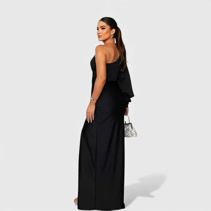 Katarzyna | Robe de soirée à une épaule et fente latérale