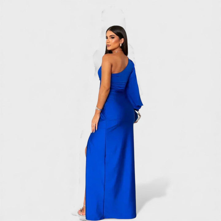 Katarzyna | Robe de soirée à une épaule et fente latérale