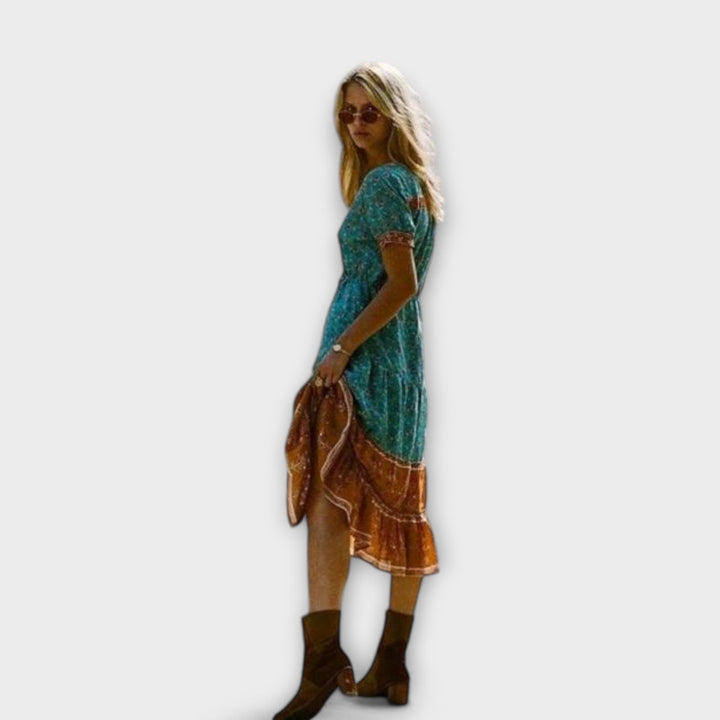 Ranya - Robe midi boho