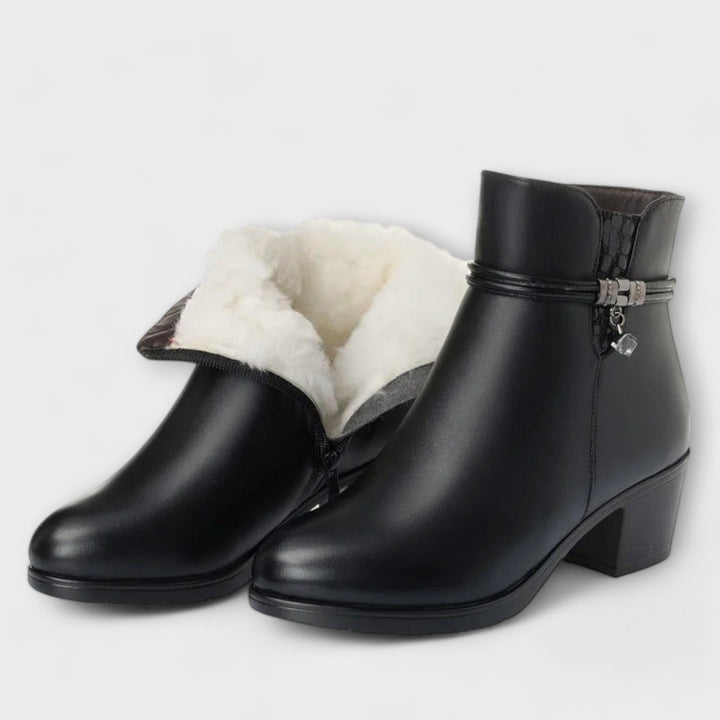 Frederika - Bottes d’hiver élégantes à fermeture zippée
