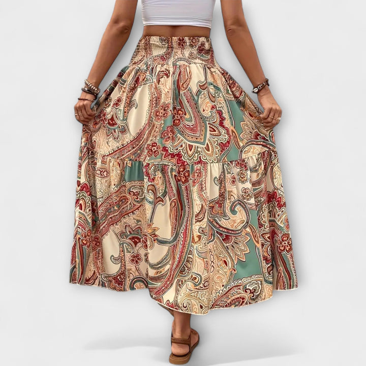 Jupe fluide à motifs