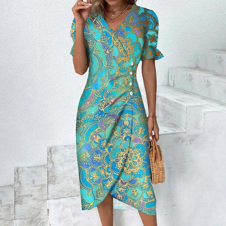 Rita | Robe portefeuille légère