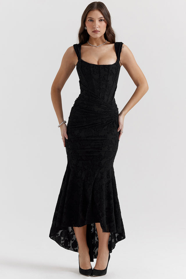 Alexandra | Élégante robe à jupe asymétrique