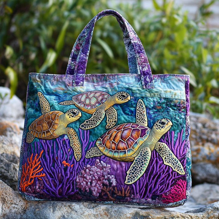 SAC MATELASSÉ | TORTUE EN HARMONIE