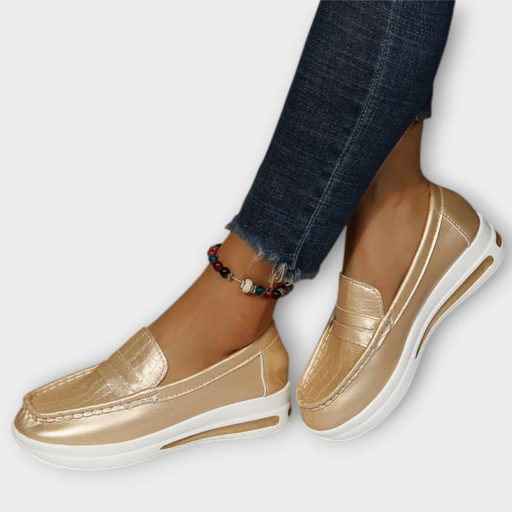 Anna - Mocassins bas à coutures imprimées