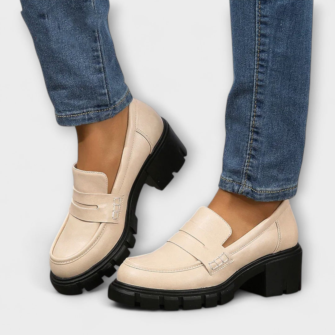 Harriet - Mocassins décontractés à talon épais