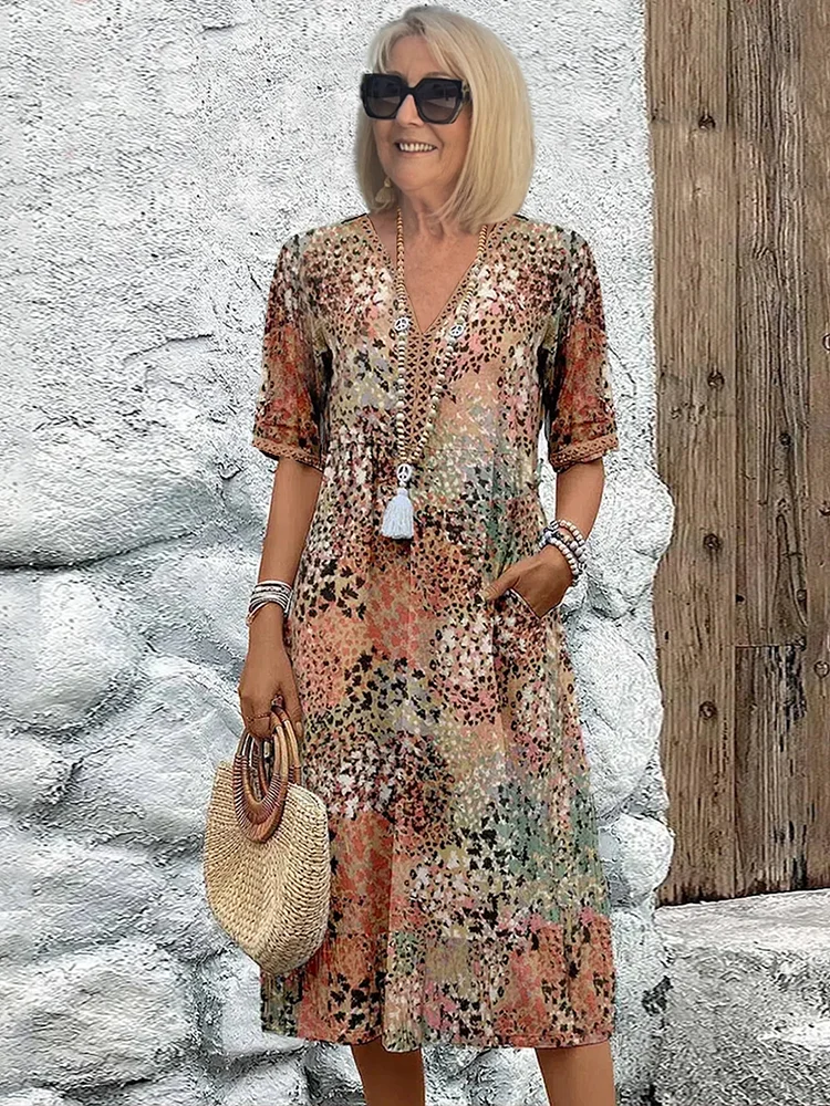 Lia - Robe midi pour femme