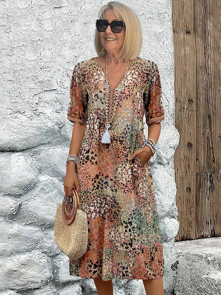 Lia - Robe midi pour femme