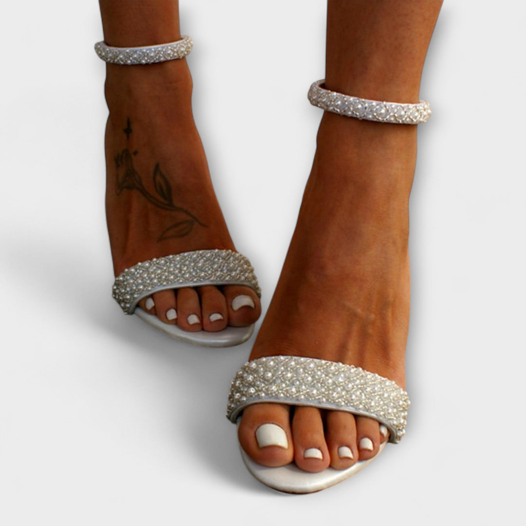 Mirella - Sandales de mariée élégantes à brides délicates