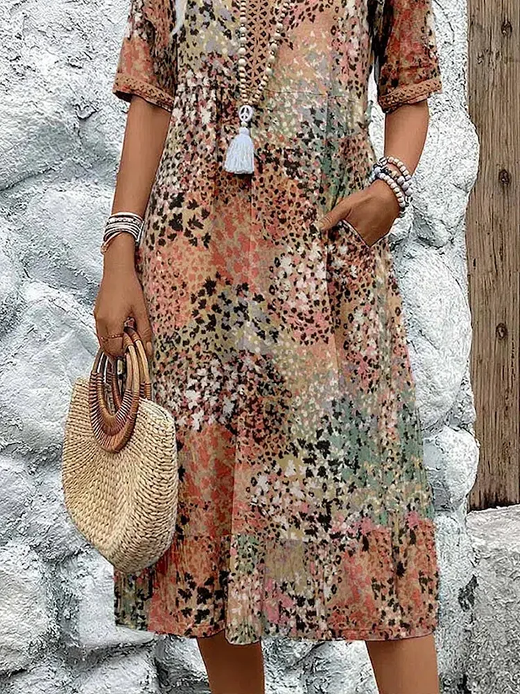 Lia - Robe midi pour femme