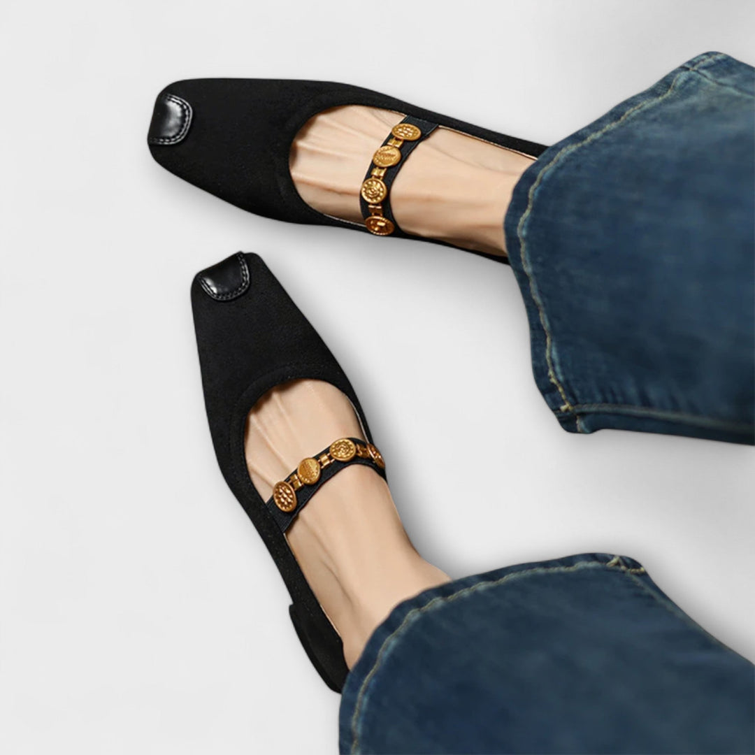 Eleanor - Talons épais à pièce métallique