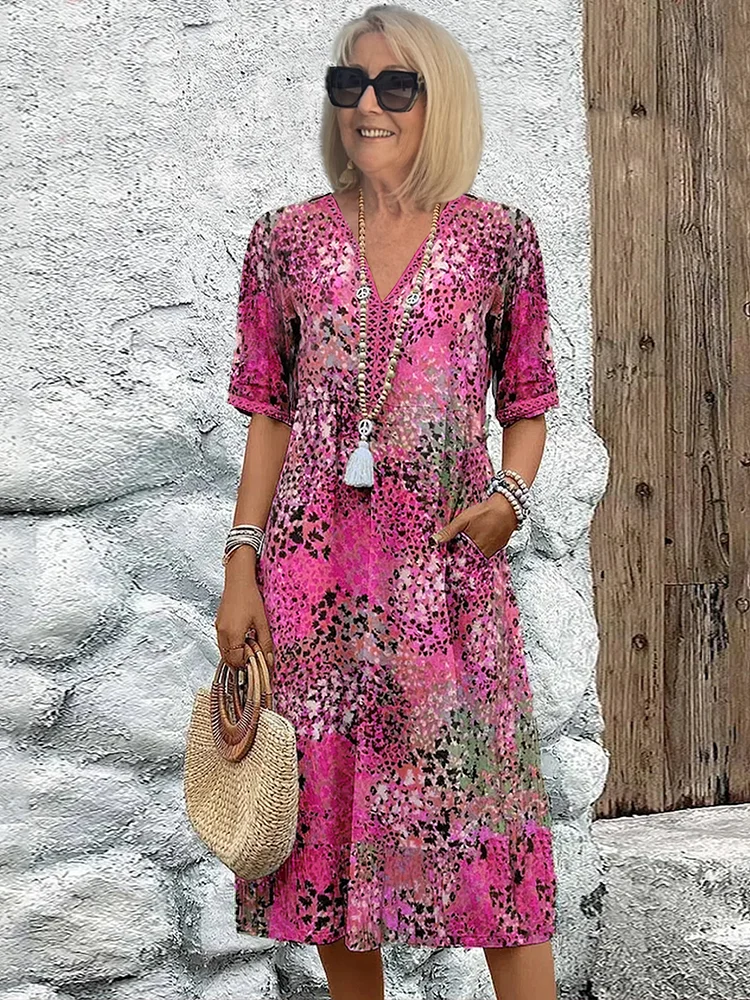 Lia - Robe midi pour femme