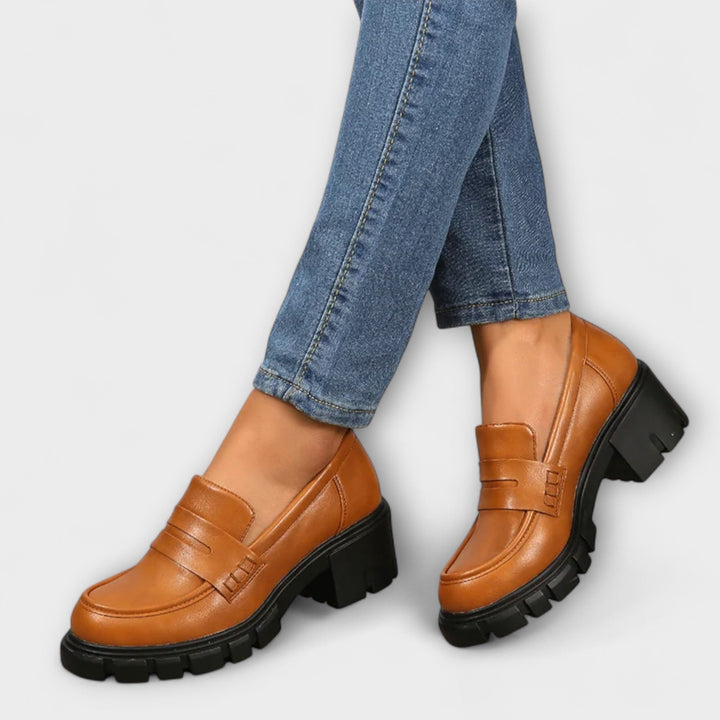 Harriet - Mocassins décontractés à talon épais