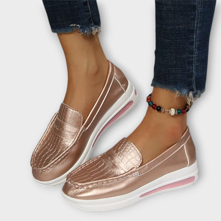 Anna - Mocassins bas à coutures imprimées