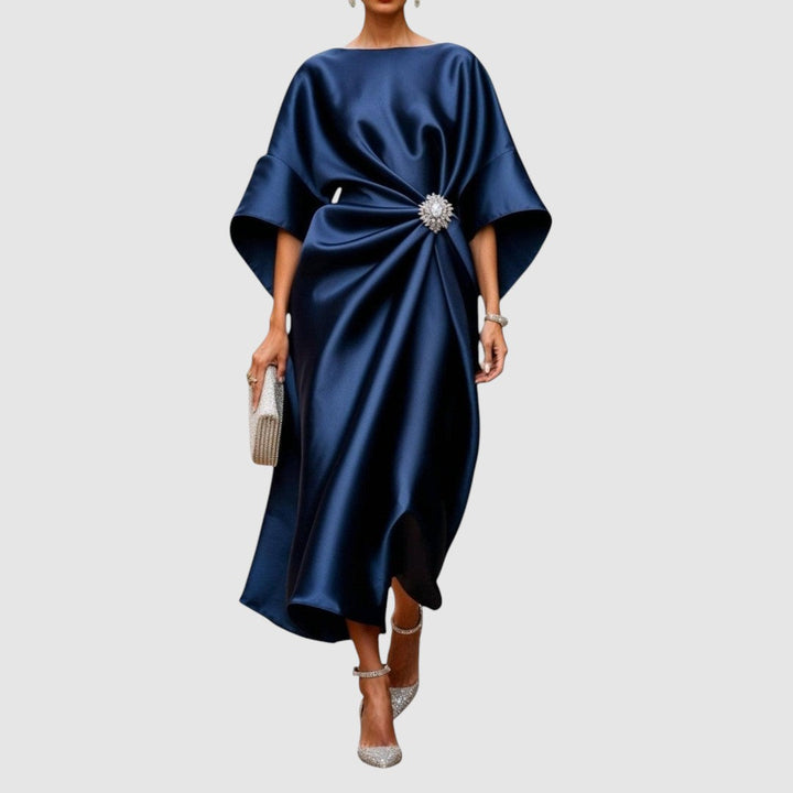 Mia | Longue robe de soirée à boucle décorative à la taille