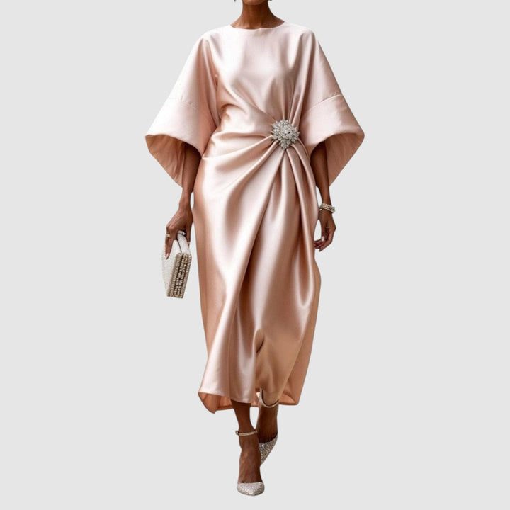 Mia | Longue robe de soirée à boucle décorative à la taille