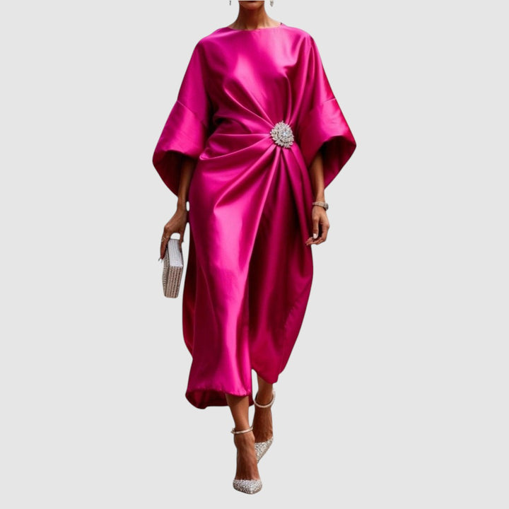 Mia | Longue robe de soirée à boucle décorative à la taille