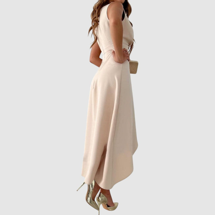 Valerie | Robe portefeuille asymétrique à col en V