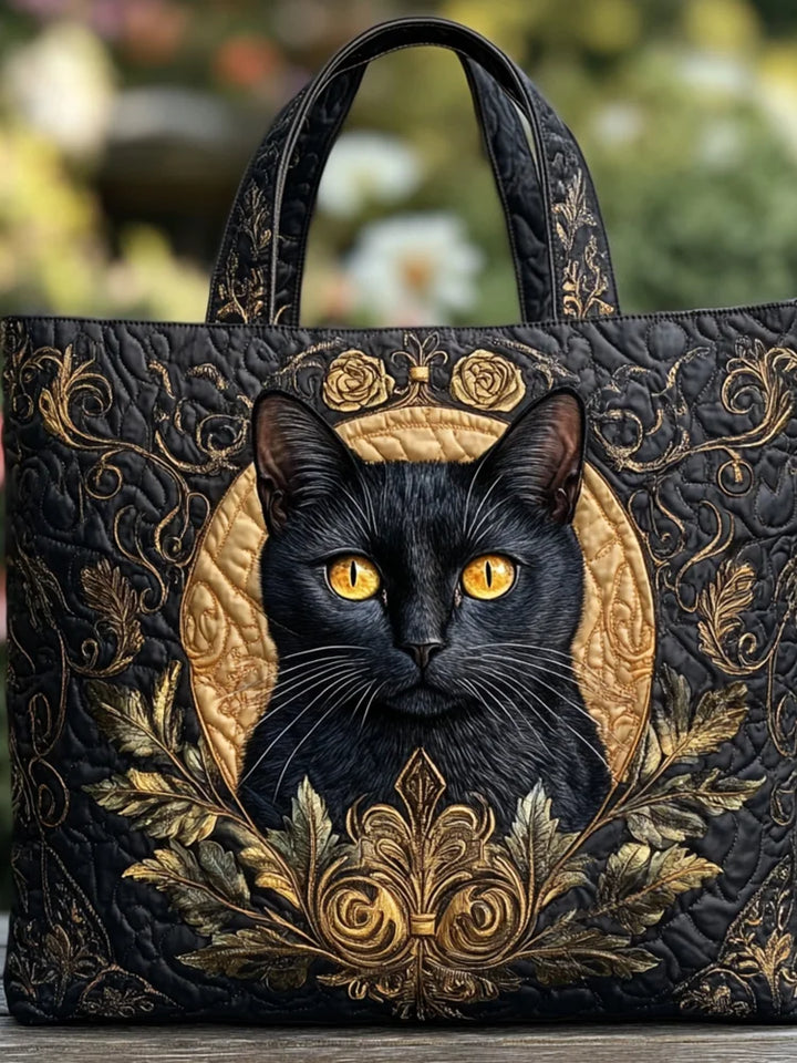 SAC MATELASSÉ | CHAT PLANTES ANIMALES