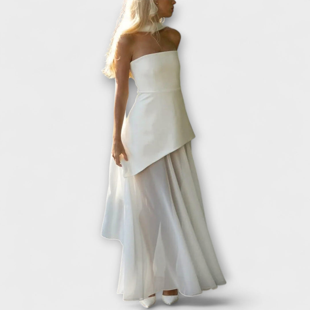 Goldie | Robe maxi en mousseline